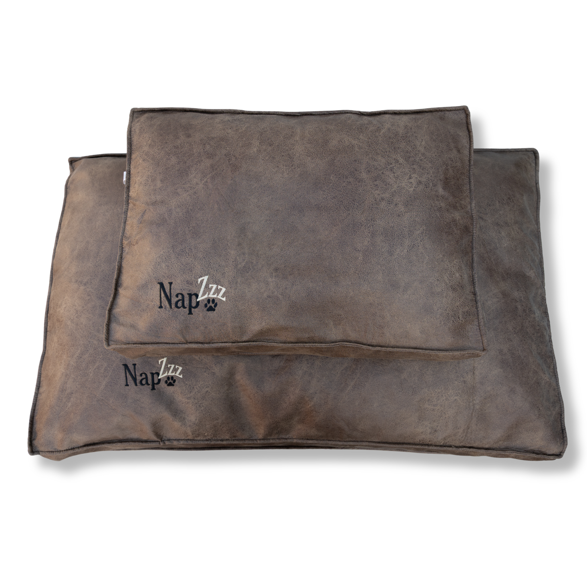 NapZZZ Ligkussen - Lederlook Bruin