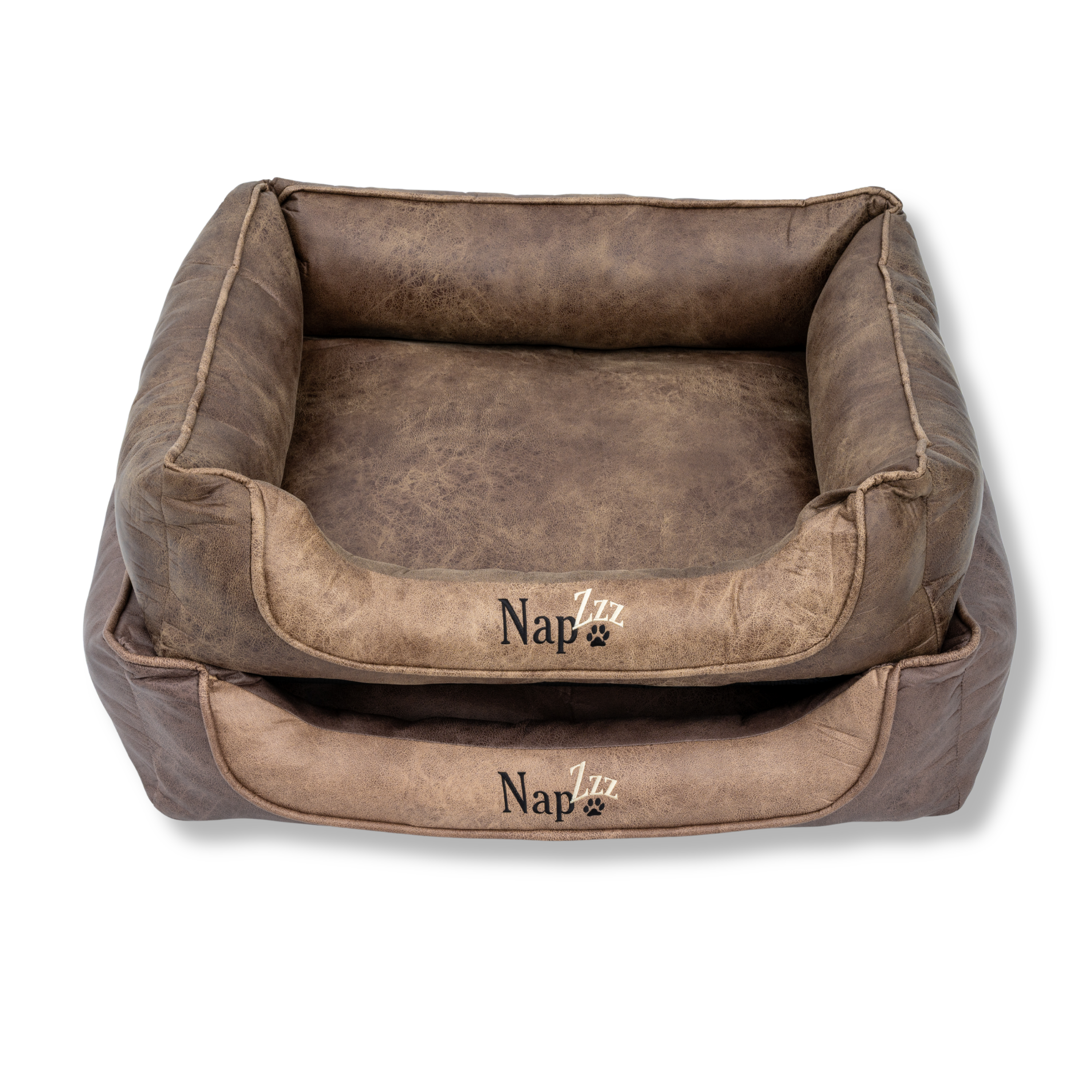 NapZZZ Divan - Lederlook Duo Bruin