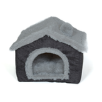  Leuk knus huisje voor je kat of hond. Voorzien van omkeerbaar ligkussen. Opvouwbaar huisje en biedt een comfortabel en knus ligplek voor je huisdier.